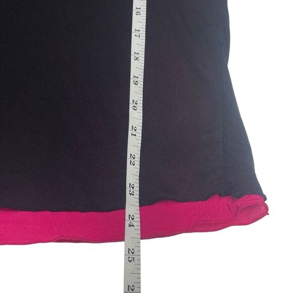 Old Navy Hot Pink and Black Mesh Babydoll Perfect Fit Top - Picture 5 of 6
